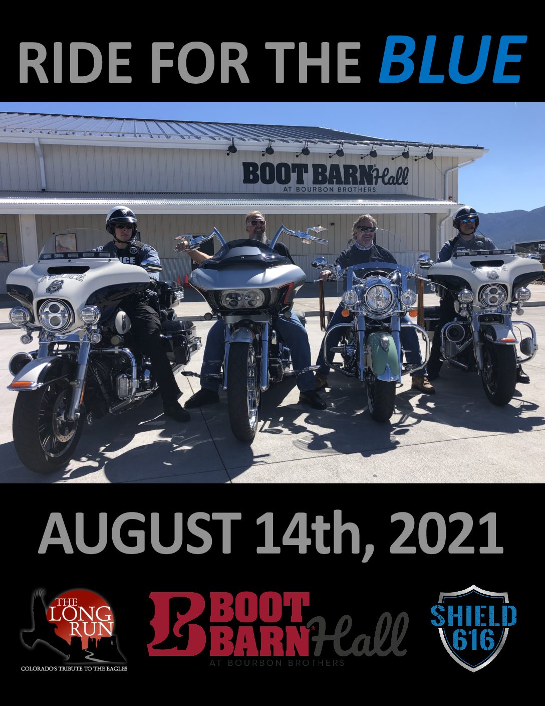 SHIELD 616 Ride for the BLUE Pikes Peak HOG