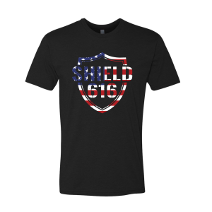Red, White, & Blue SHIELD616 Logo T-Shirt