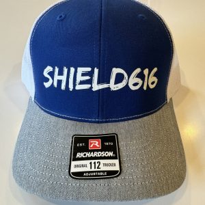 SHIELD616 Trucker Hats - Blue/Gray/White