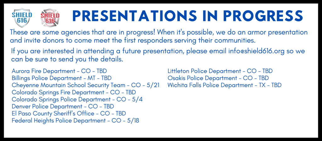 presentations in progress may 2025