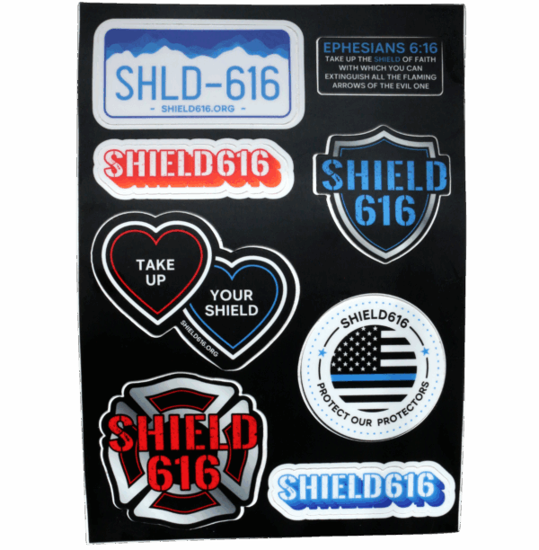 SHIELD 616 Sticker Page with 8 stickers