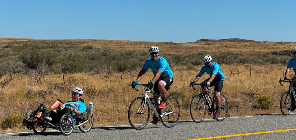 bikers on the road
