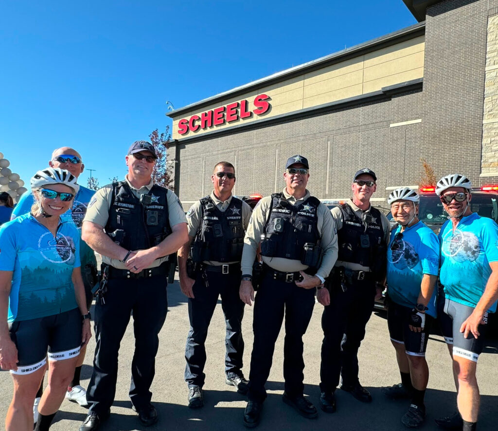 police and riders at scheels