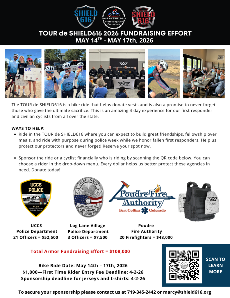 2026 TOUR de SHIELD616 Cyclist Info Poudre