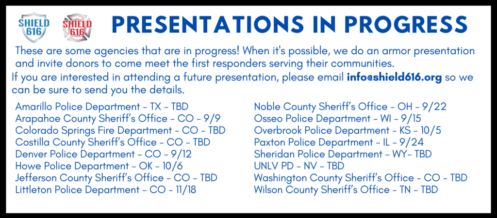 Presentations in Progress September 2026